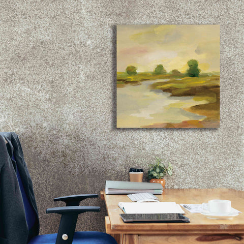Image of Epic Art 'Chartreuse Fields I' by Silvia Vassileva, Canvas Wall Art,26 x 26