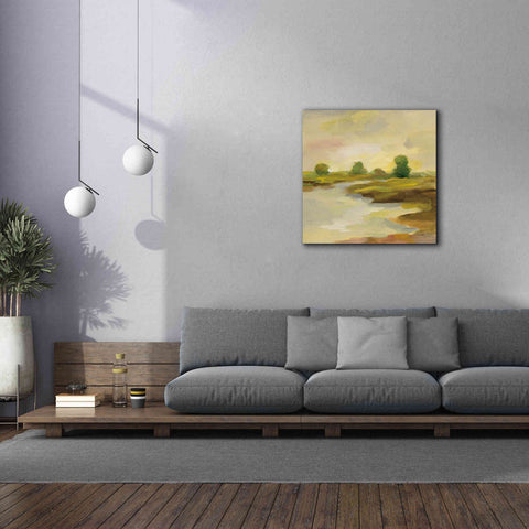 Image of Epic Art 'Chartreuse Fields I' by Silvia Vassileva, Canvas Wall Art,37 x 37