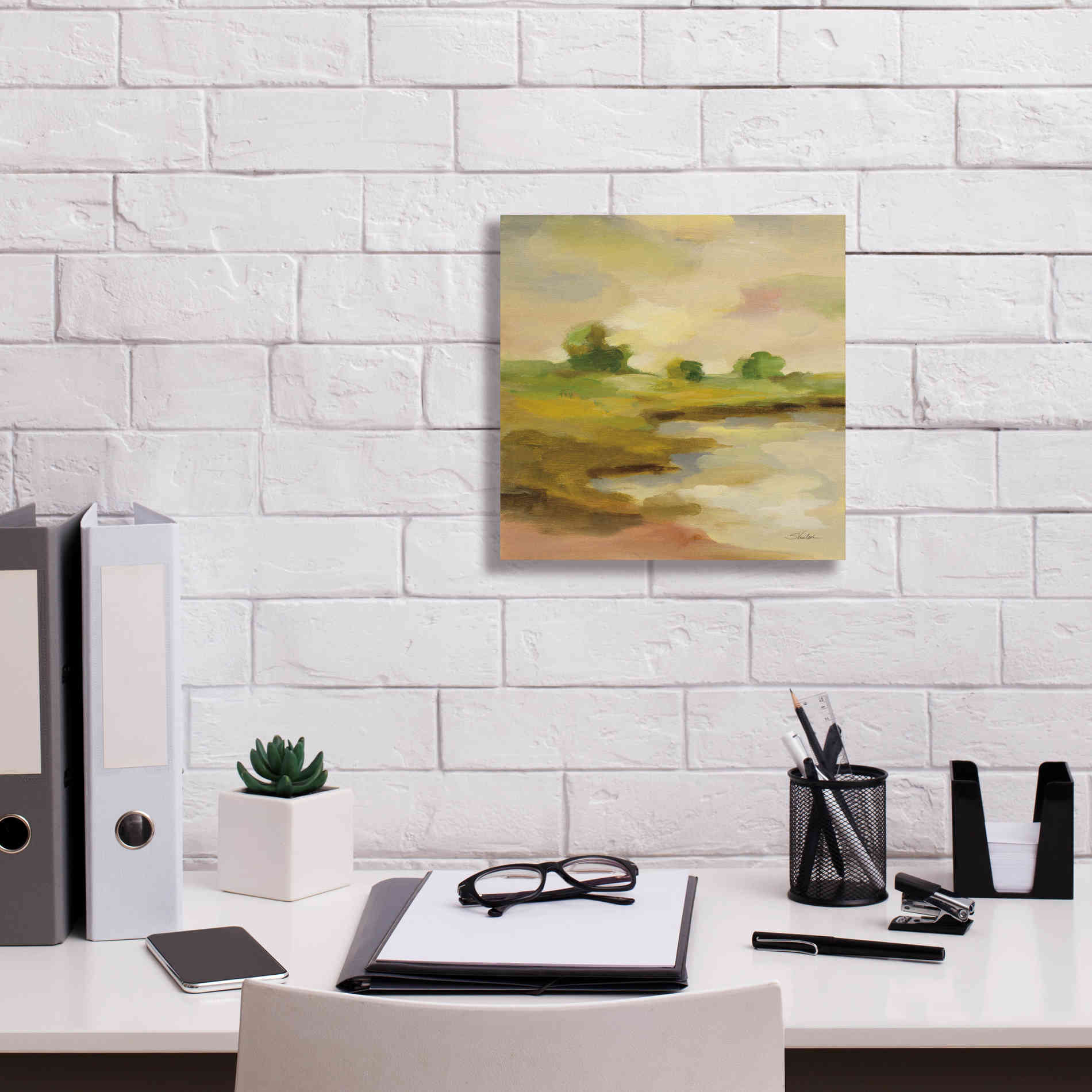 Epic Art 'Chartreuse Fields II' by Silvia Vassileva, Canvas Wall Art,12 x 12