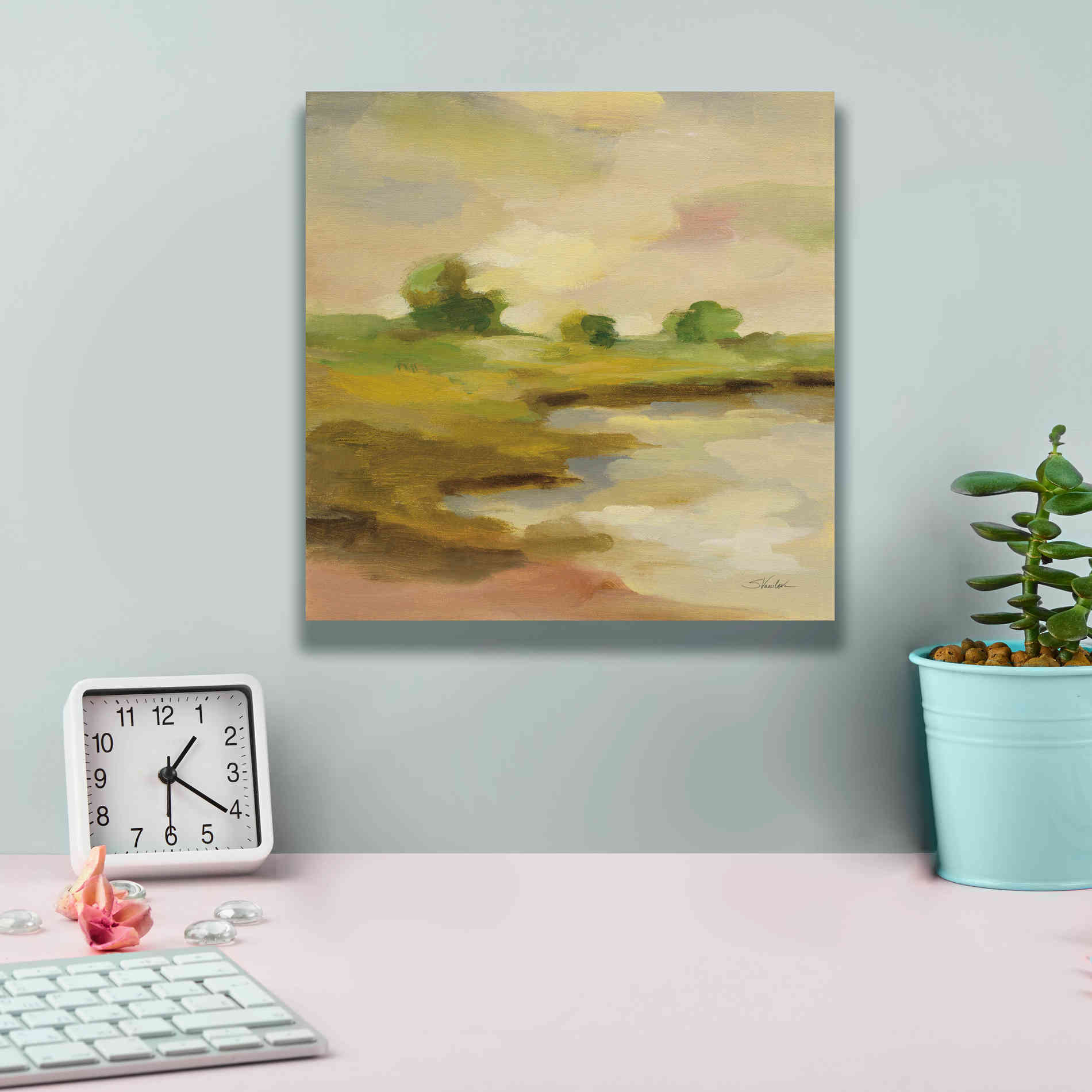 Epic Art 'Chartreuse Fields II' by Silvia Vassileva, Canvas Wall Art,12 x 12