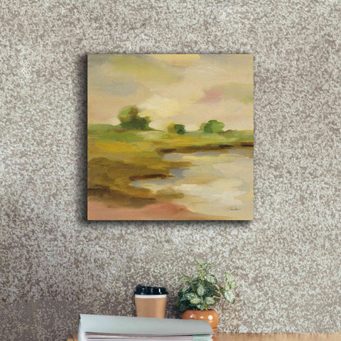 Image of Epic Art 'Chartreuse Fields II' by Silvia Vassileva, Canvas Wall Art,18 x 18