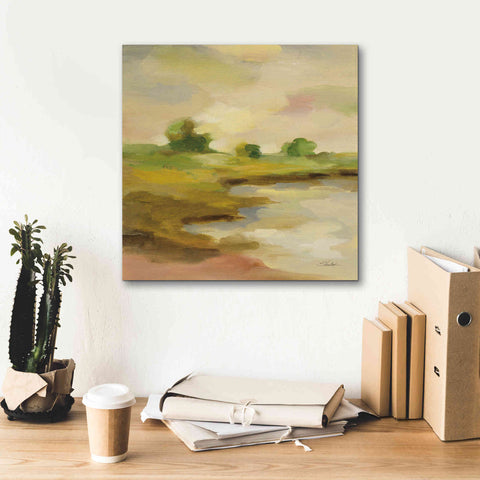 Image of Epic Art 'Chartreuse Fields II' by Silvia Vassileva, Canvas Wall Art,18 x 18