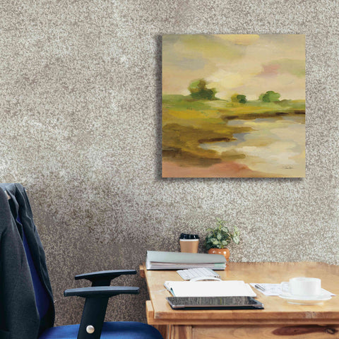 Image of Epic Art 'Chartreuse Fields II' by Silvia Vassileva, Canvas Wall Art,26 x 26