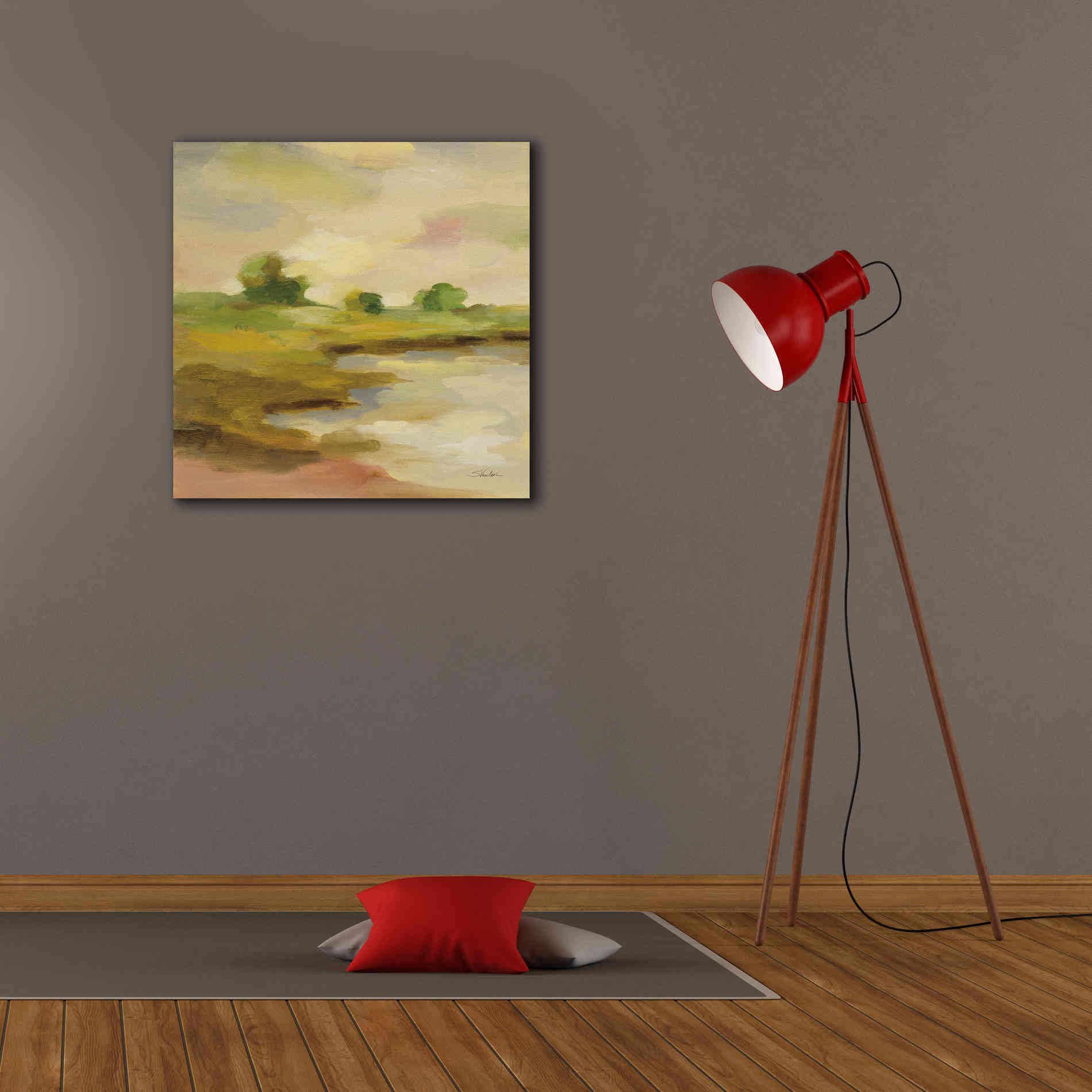 Epic Art 'Chartreuse Fields II' by Silvia Vassileva, Canvas Wall Art,26 x 26