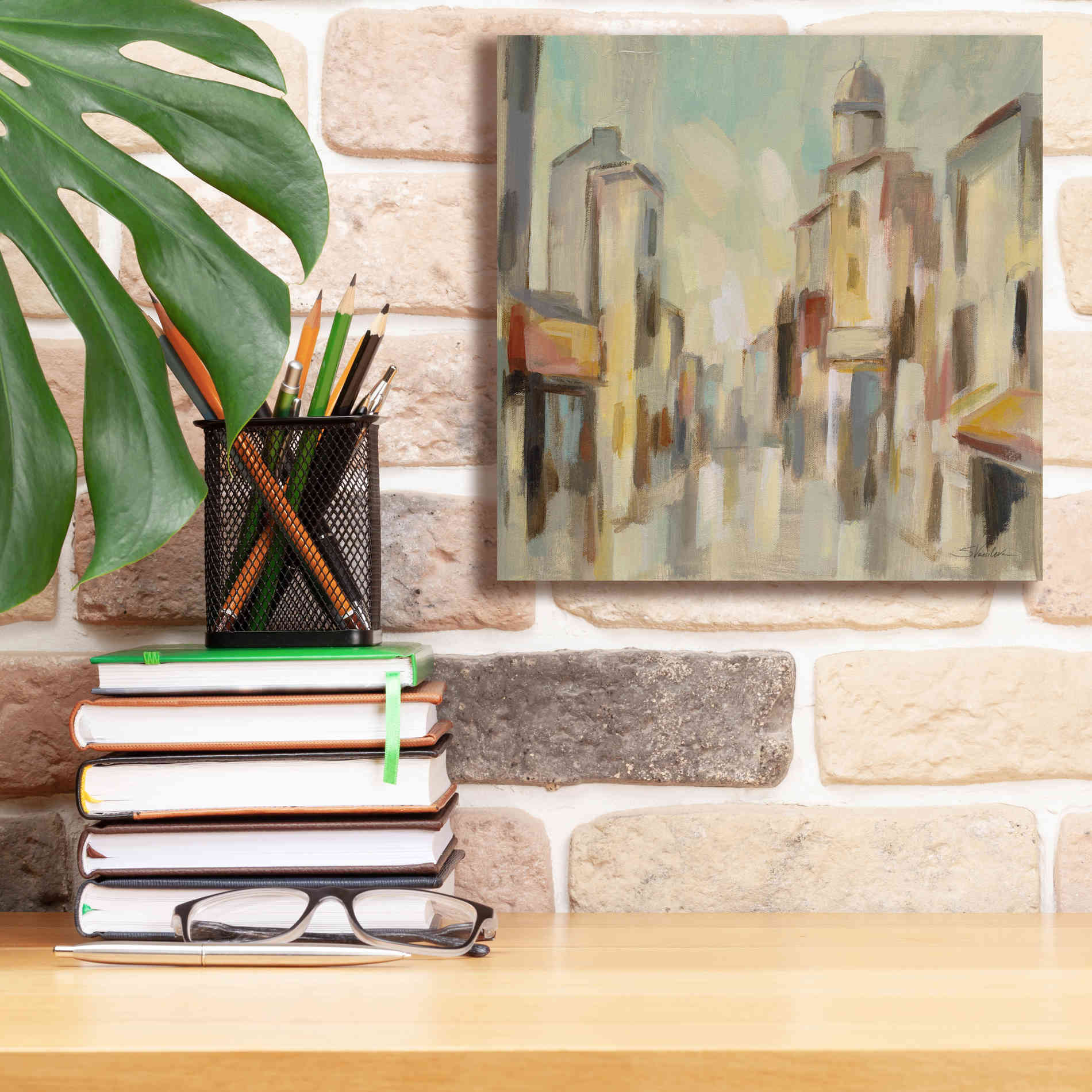 Epic Art 'Pastel Street I' by Silvia Vassileva, Canvas Wall Art,12 x 12