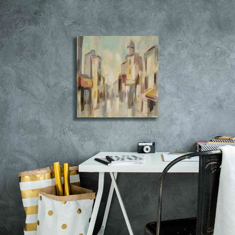 Image of Epic Art 'Pastel Street I' by Silvia Vassileva, Canvas Wall Art,18 x 18