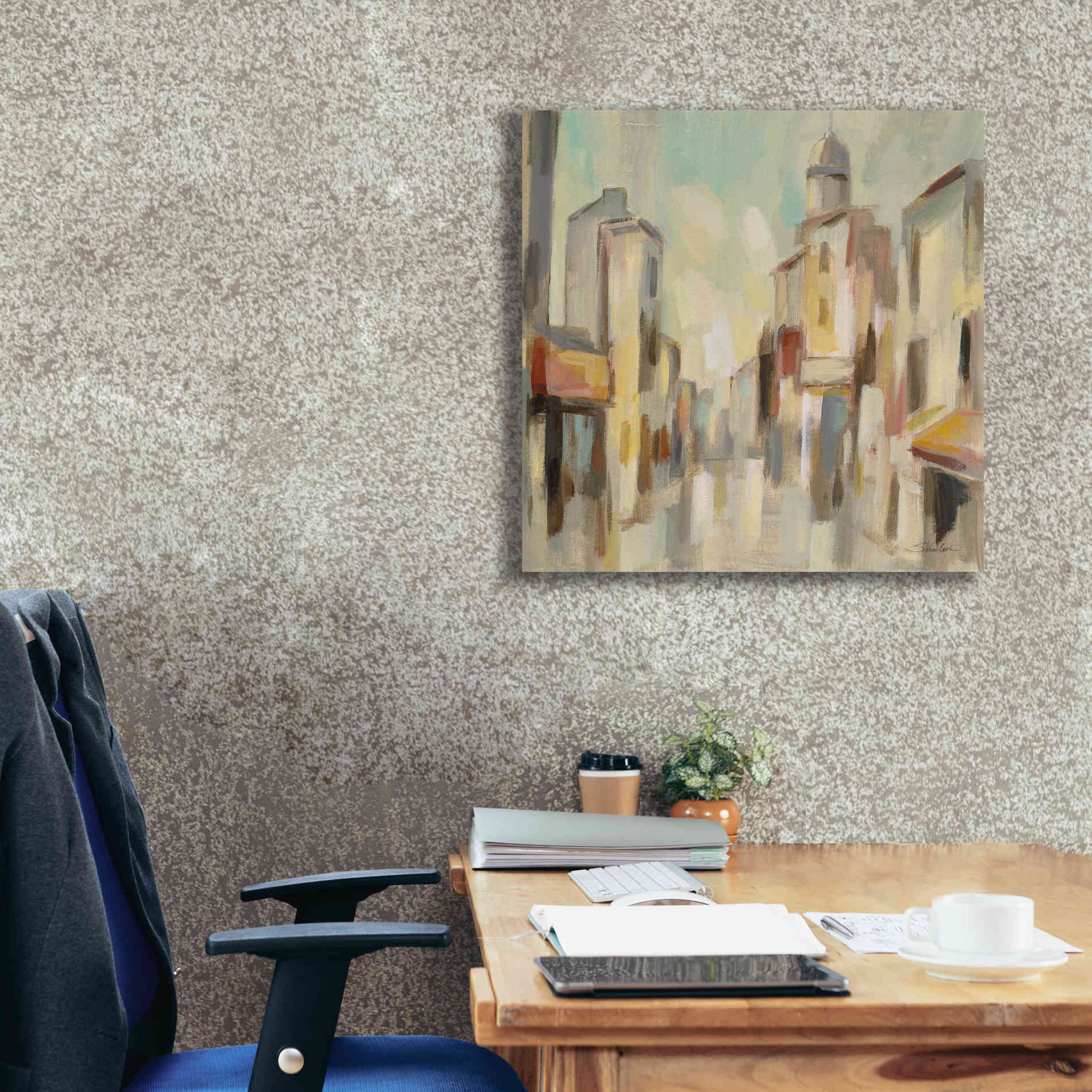 Epic Art 'Pastel Street I' by Silvia Vassileva, Canvas Wall Art,26 x 26