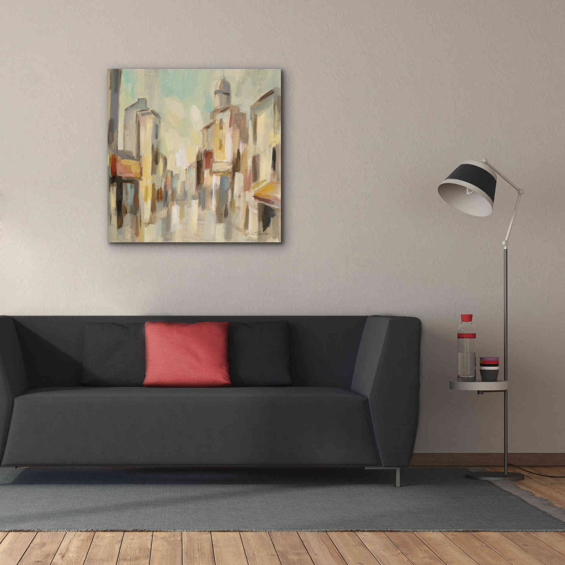 Epic Art 'Pastel Street I' by Silvia Vassileva, Canvas Wall Art,37 x 37