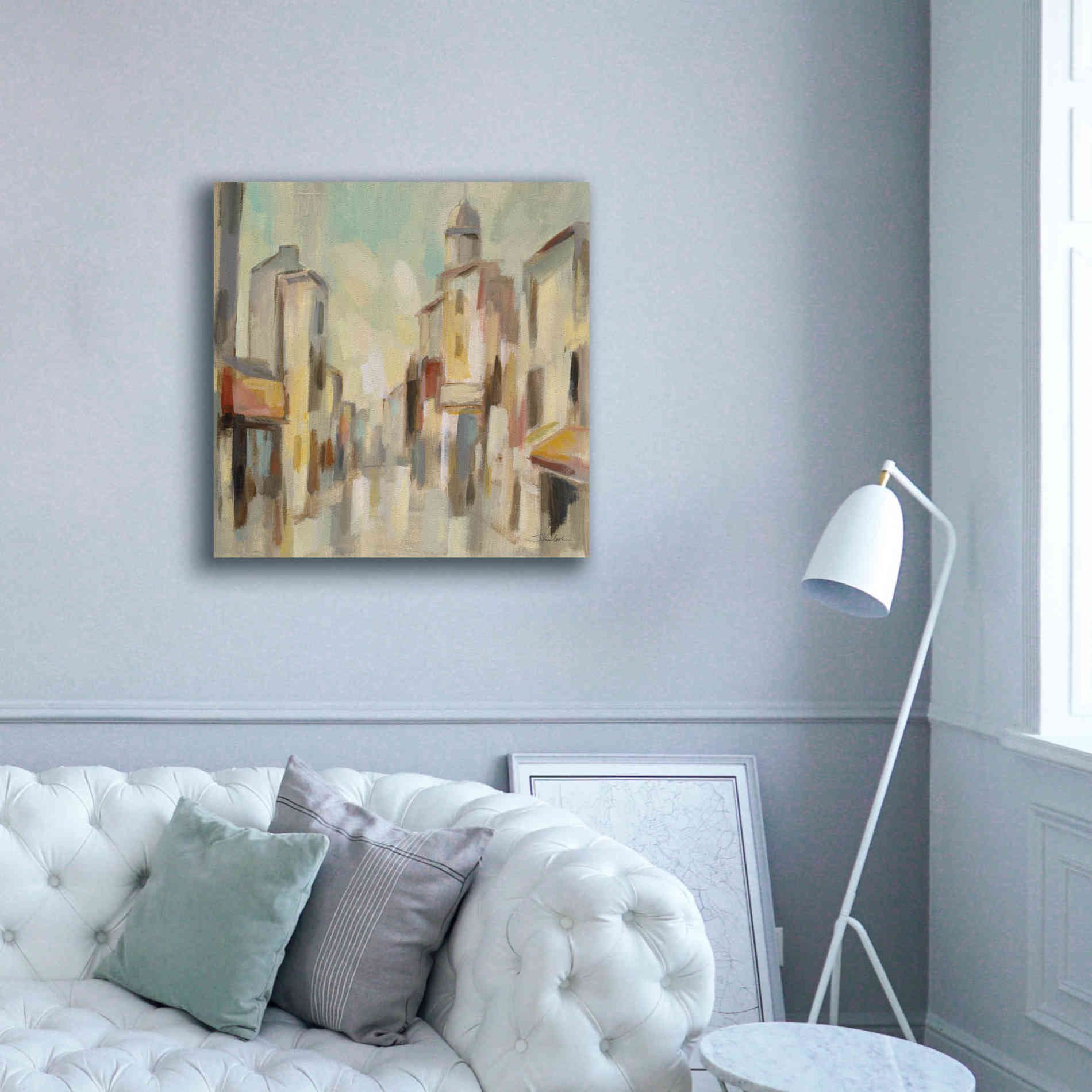 Epic Art 'Pastel Street I' by Silvia Vassileva, Canvas Wall Art,37 x 37
