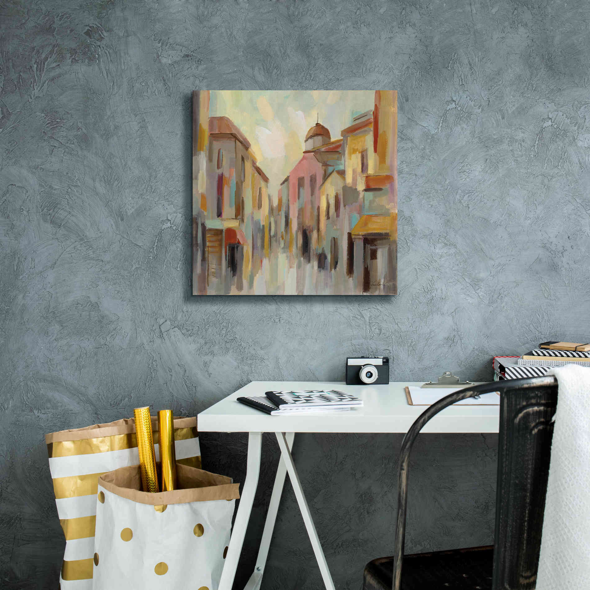 Epic Art 'Pastel Street II' by Silvia Vassileva, Canvas Wall Art,18 x 18