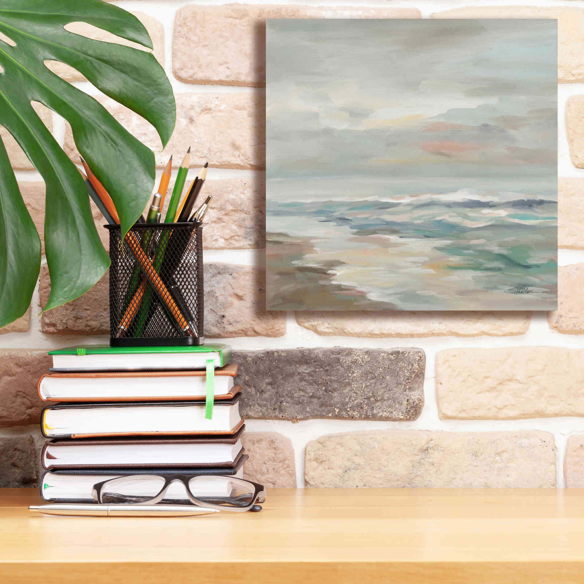 Epic Art 'Pastel Tide' by Silvia Vassileva, Canvas Wall Art,12 x 12