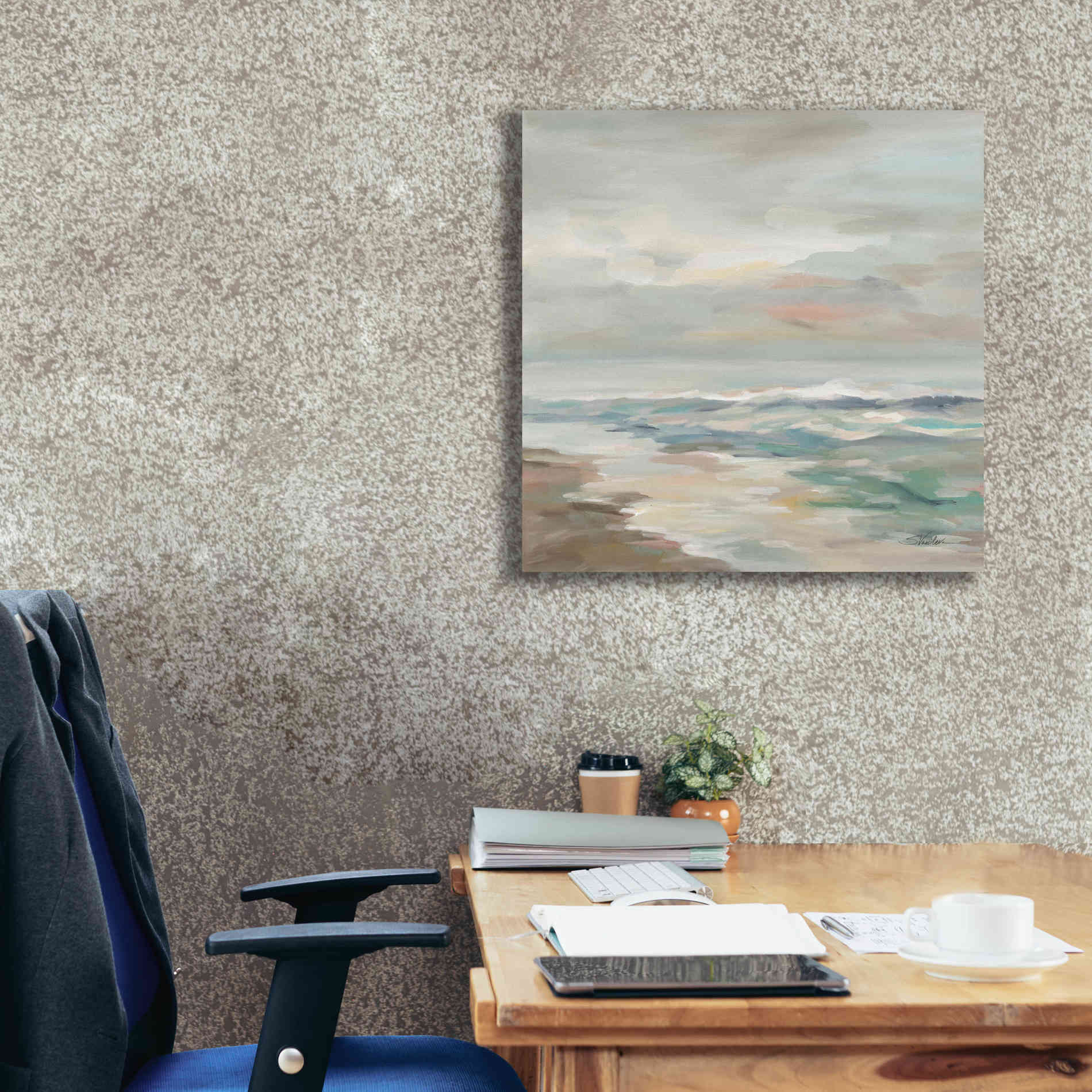 Epic Art 'Pastel Tide' by Silvia Vassileva, Canvas Wall Art,26 x 26