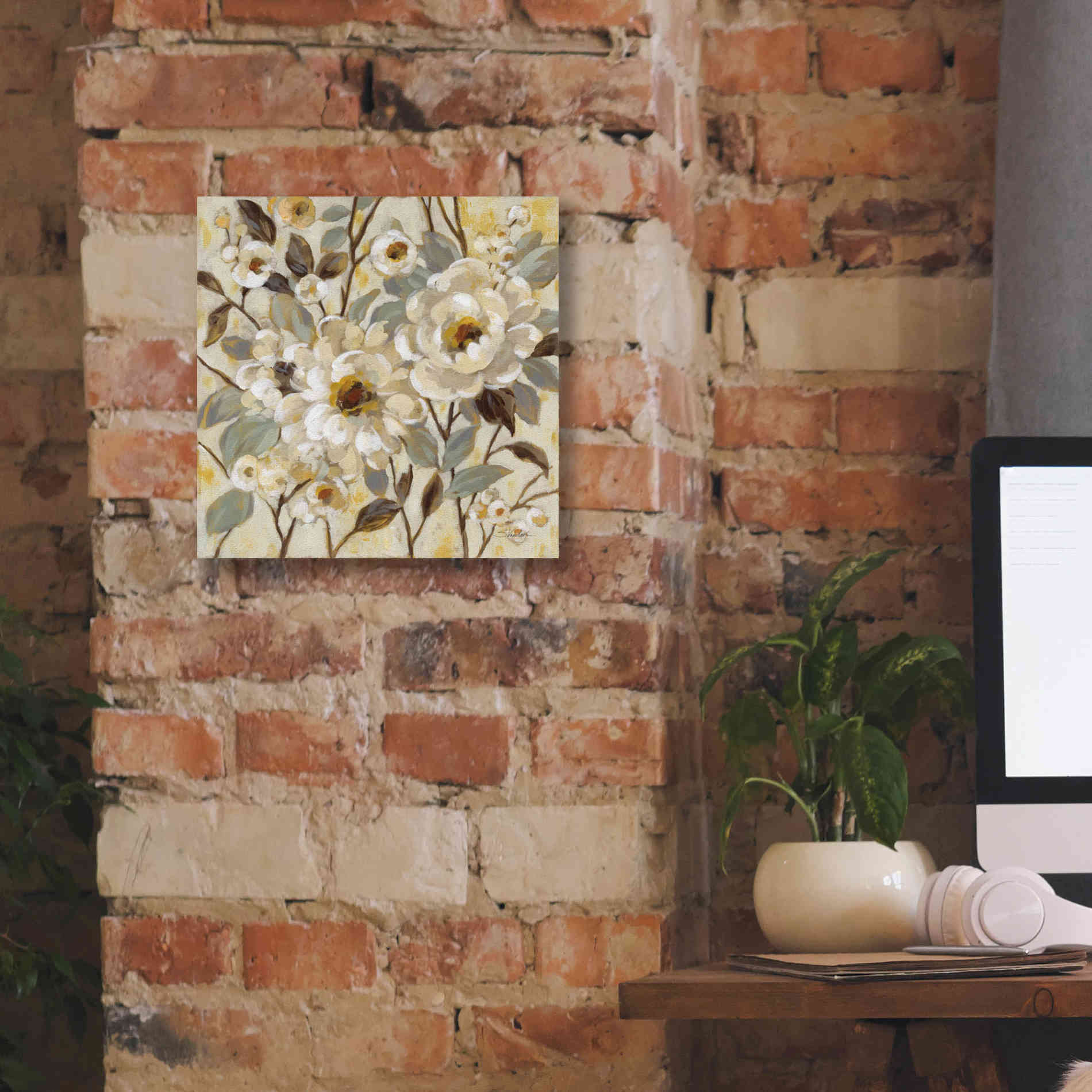 'Golden Nature' by Silvia Vassileva, Canvas Wall Art,12 x 12