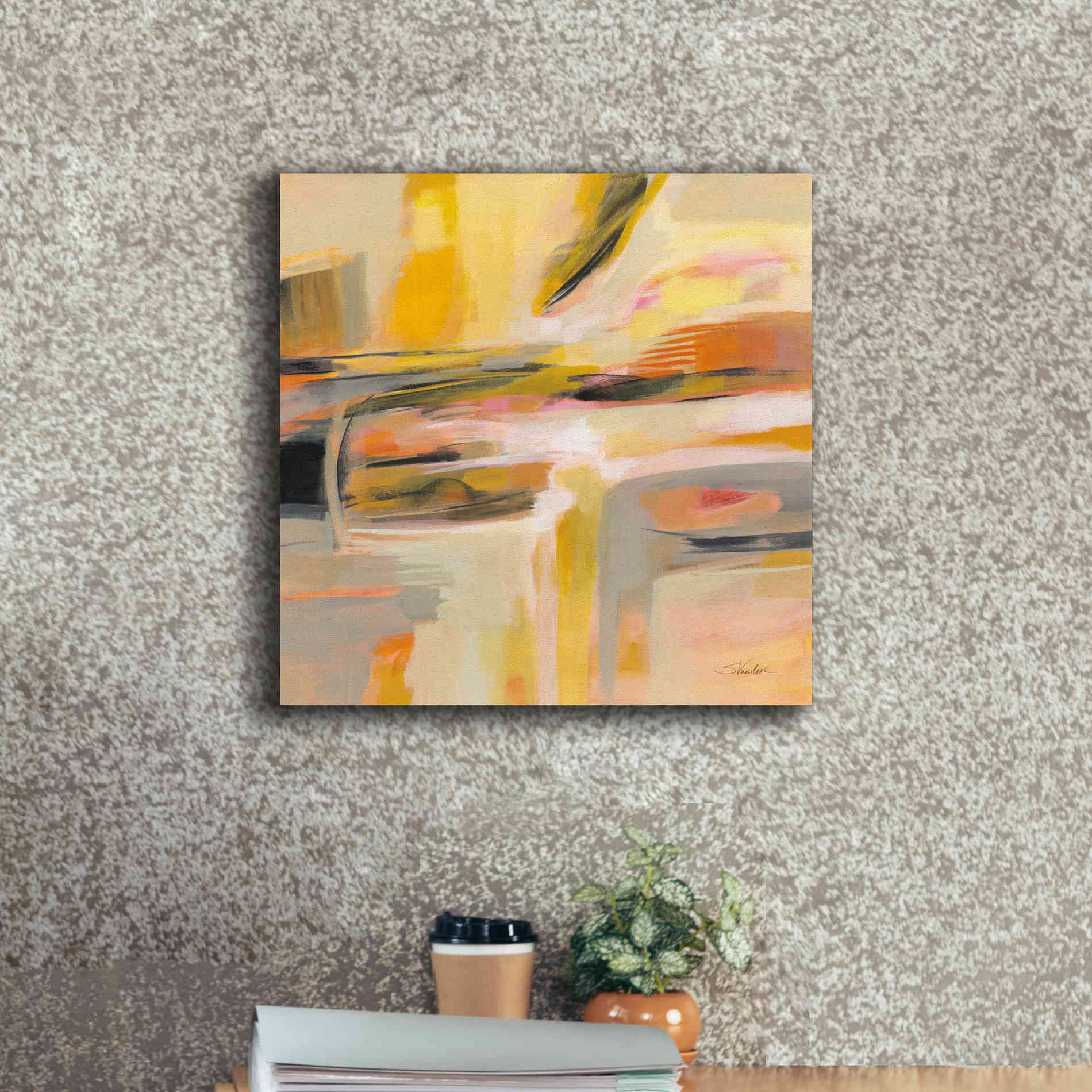 'Happy Sunshine' by Silvia Vassileva, Canvas Wall Art,18 x 18