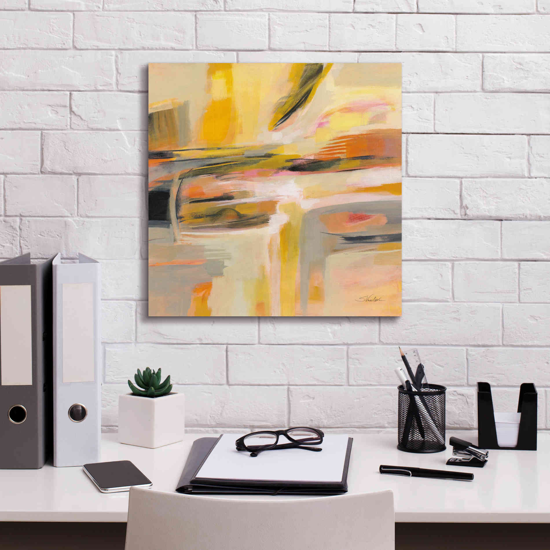 'Happy Sunshine' by Silvia Vassileva, Canvas Wall Art,18 x 18