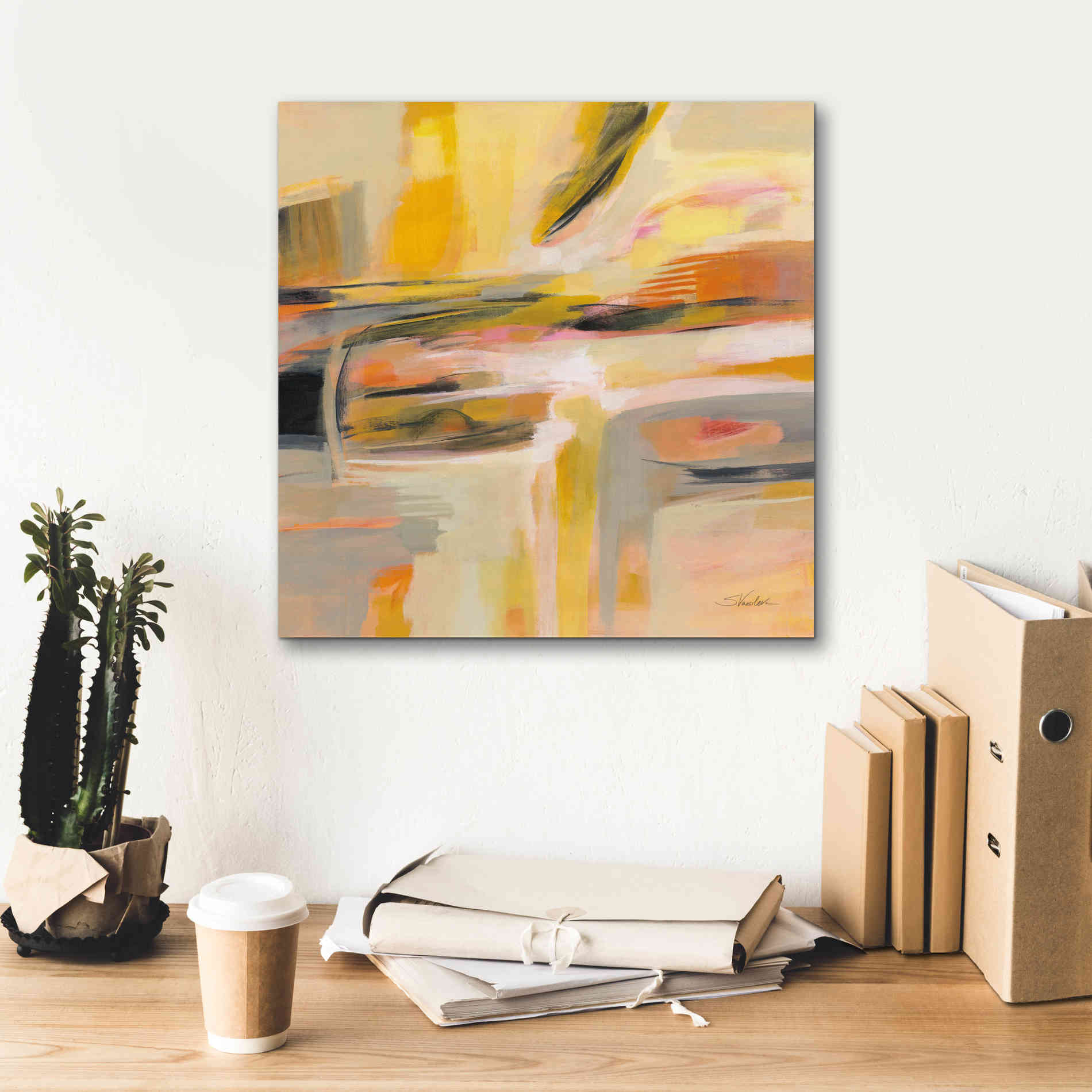 'Happy Sunshine' by Silvia Vassileva, Canvas Wall Art,18 x 18