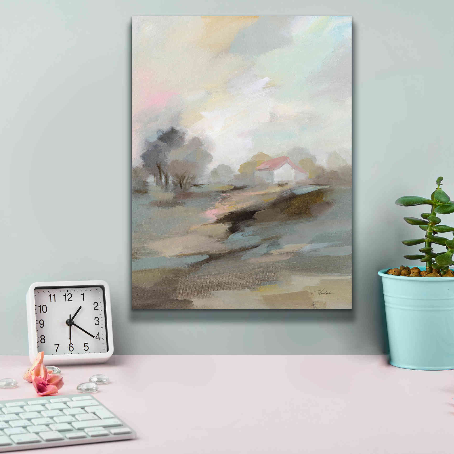 'Farm in April' by Silvia Vassileva, Canvas Wall Art,12 x 16