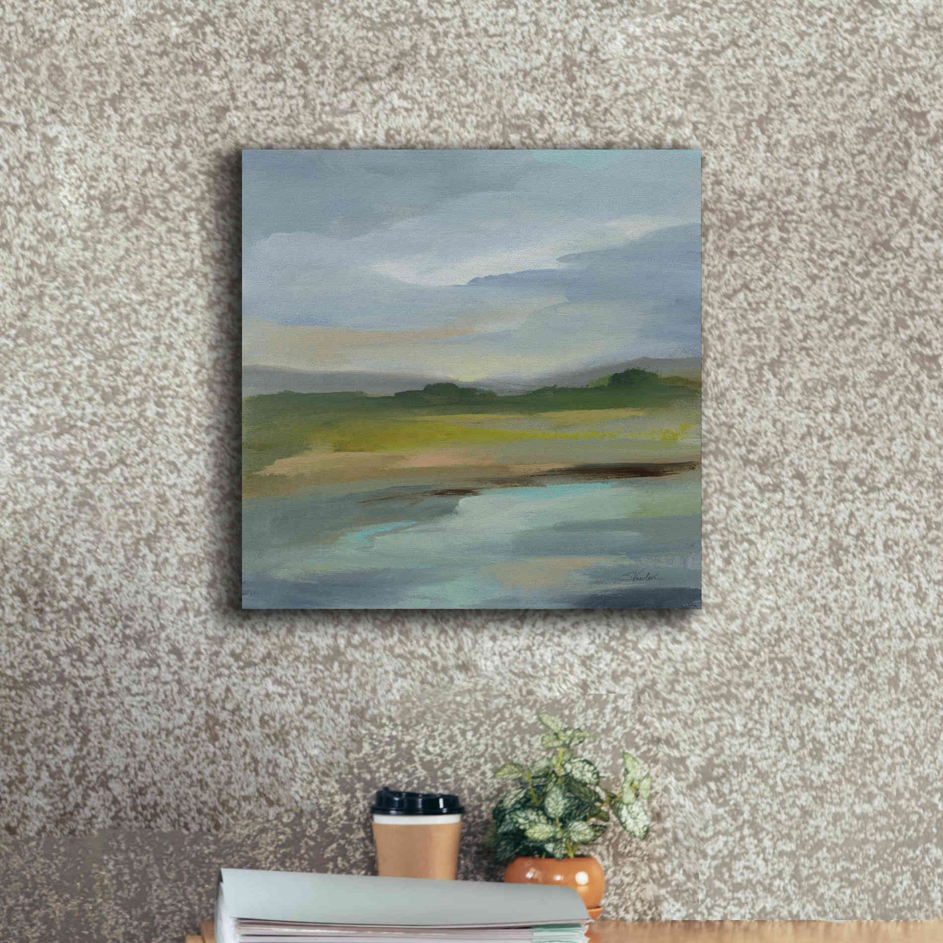 'Clouds and Shadows' by Silvia Vassileva, Canvas Wall Art,18 x 18