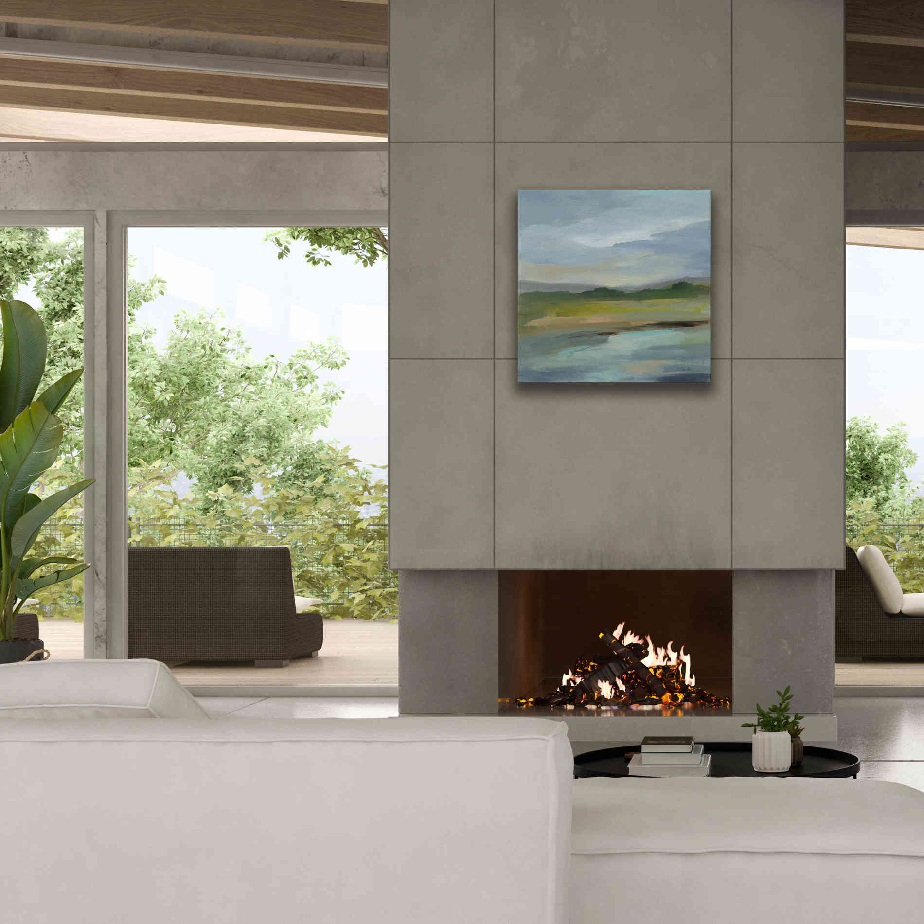 'Clouds and Shadows' by Silvia Vassileva, Canvas Wall Art,26 x 26