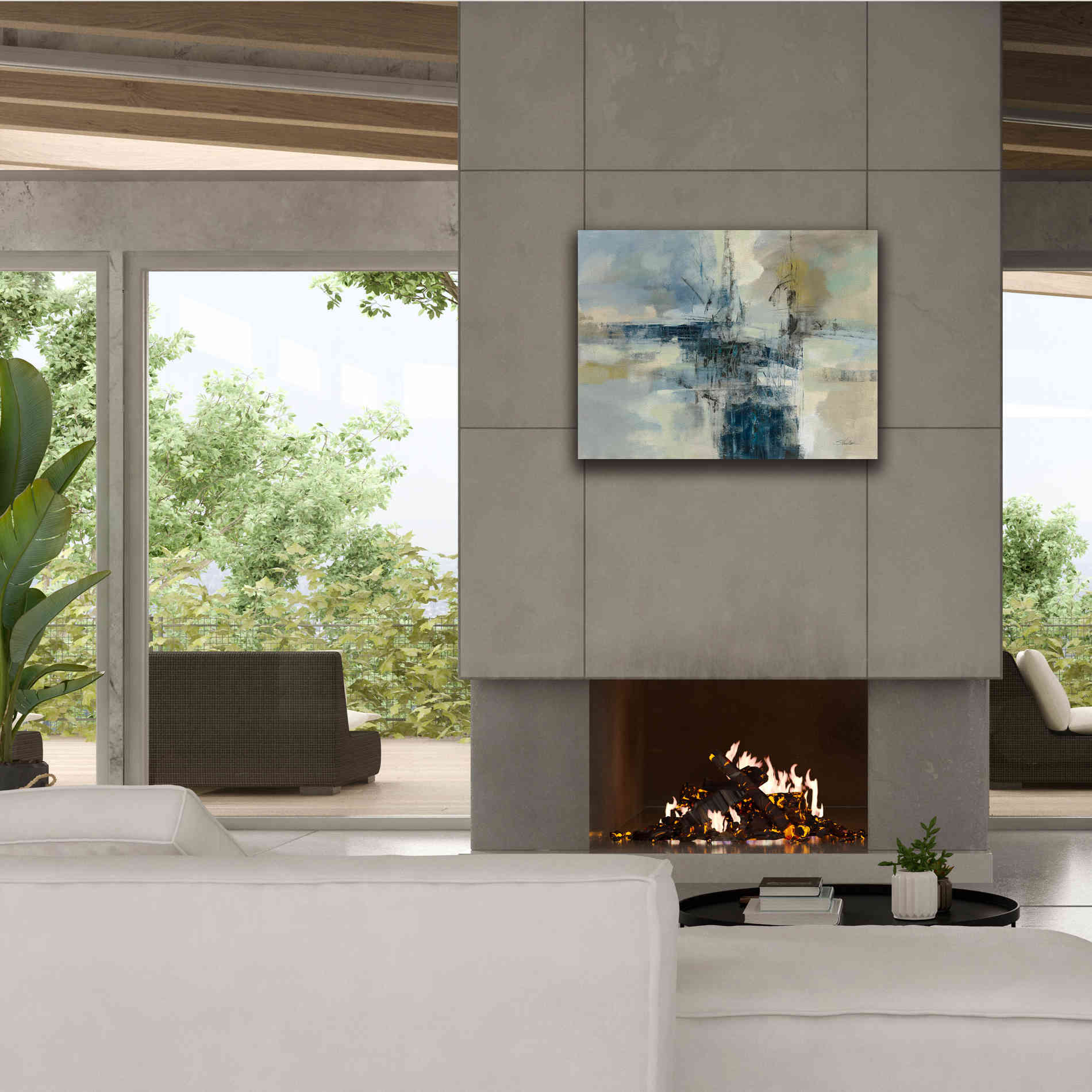 'Sea Port' by Silvia Vassileva, Canvas Wall Art,34 x 26