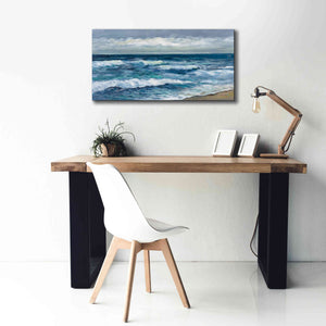 'Indigo Sea 2' by Silvia Vassileva, Canvas Wall Art,40 x 20