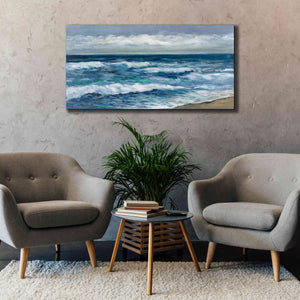 'Indigo Sea 2' by Silvia Vassileva, Canvas Wall Art,60 x 30
