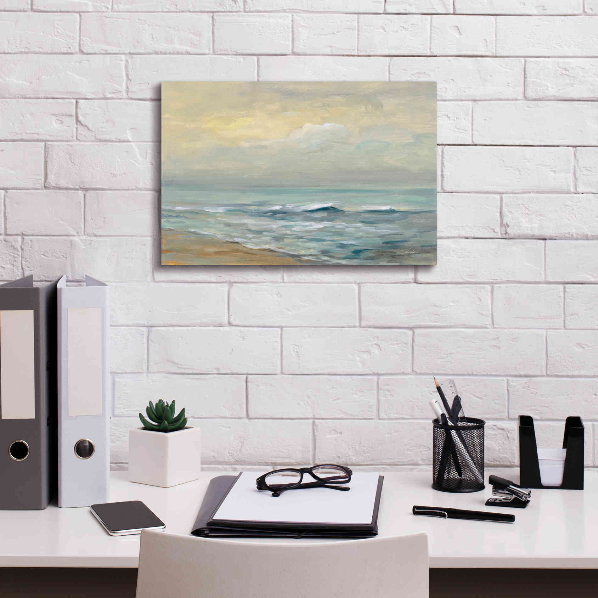 'Sunrise Over the Sea' by Silvia Vassileva, Canvas Wall Art,18 x 12