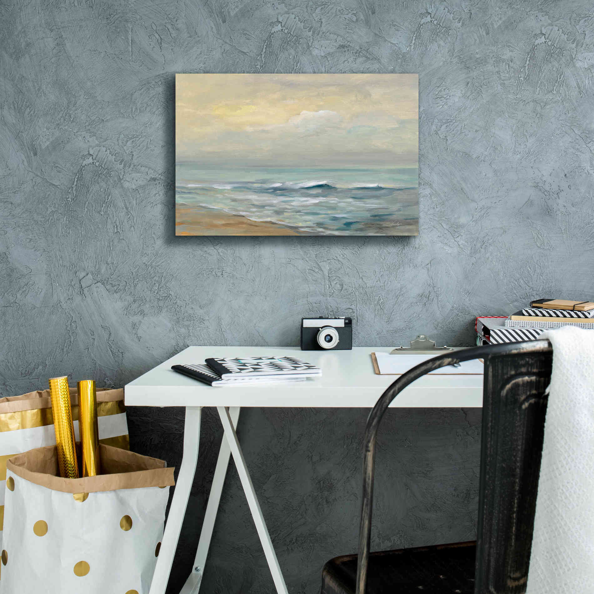 'Sunrise Over the Sea' by Silvia Vassileva, Canvas Wall Art,18 x 12