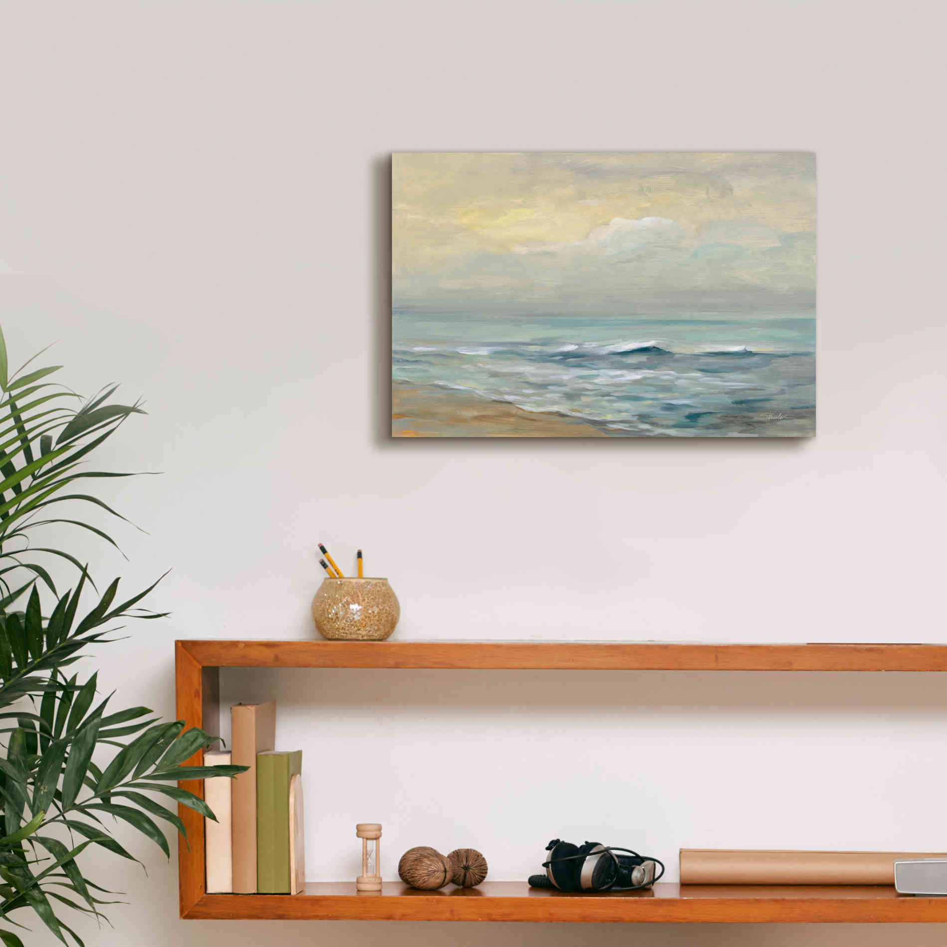 'Sunrise Over the Sea' by Silvia Vassileva, Canvas Wall Art,18 x 12