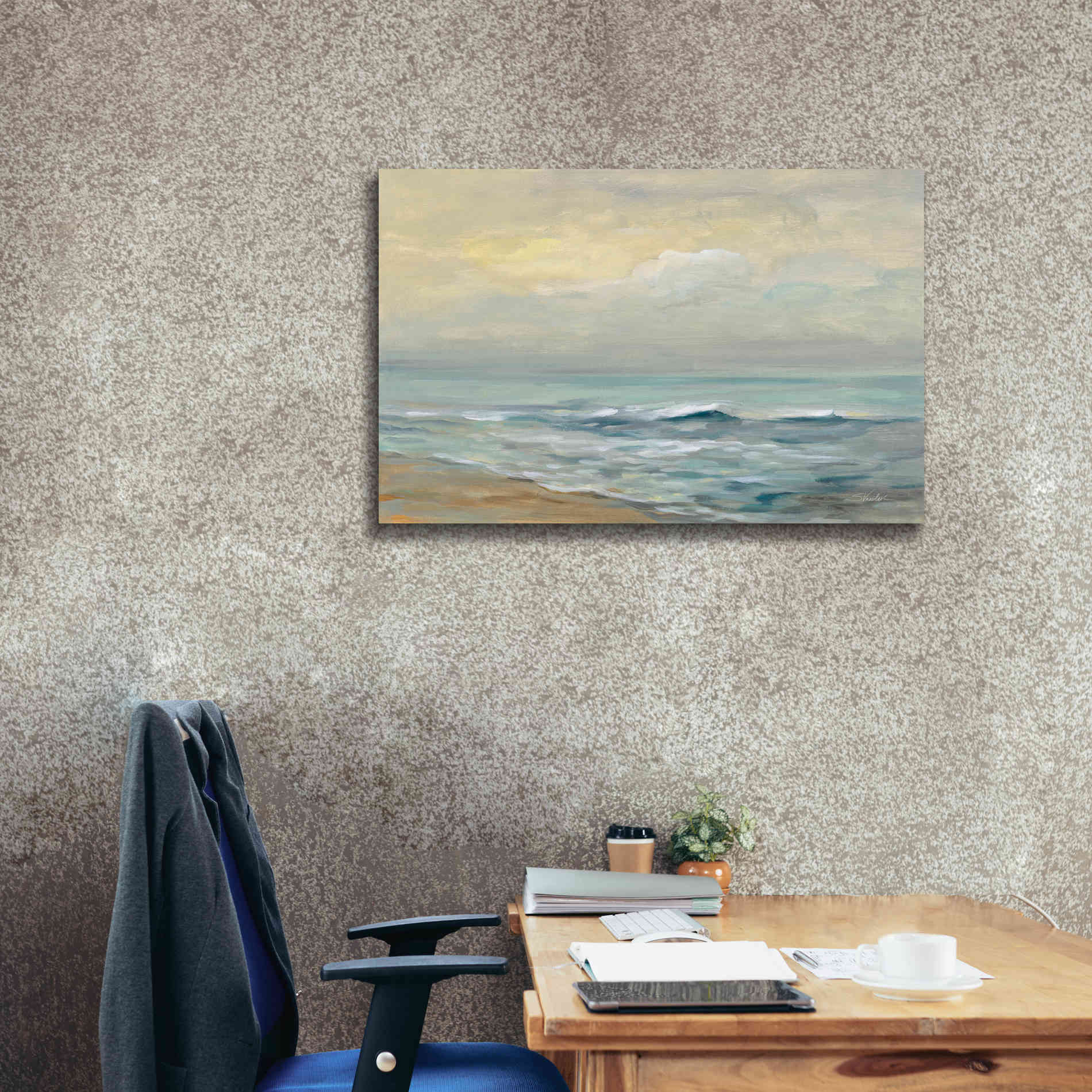 'Sunrise Over the Sea' by Silvia Vassileva, Canvas Wall Art,40 x 26