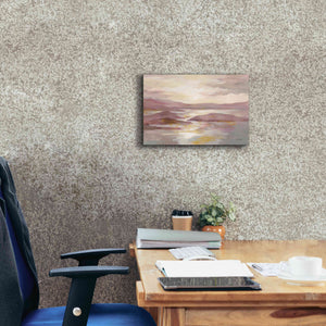 'Pink and Gold Landscape' by Silvia Vassileva, Canvas Wall Art,18 x 12