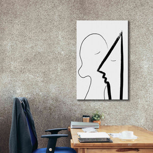 'A Sweet Kiss' by Cesare Bellassai, Canvas Wall Art,26 x 40
