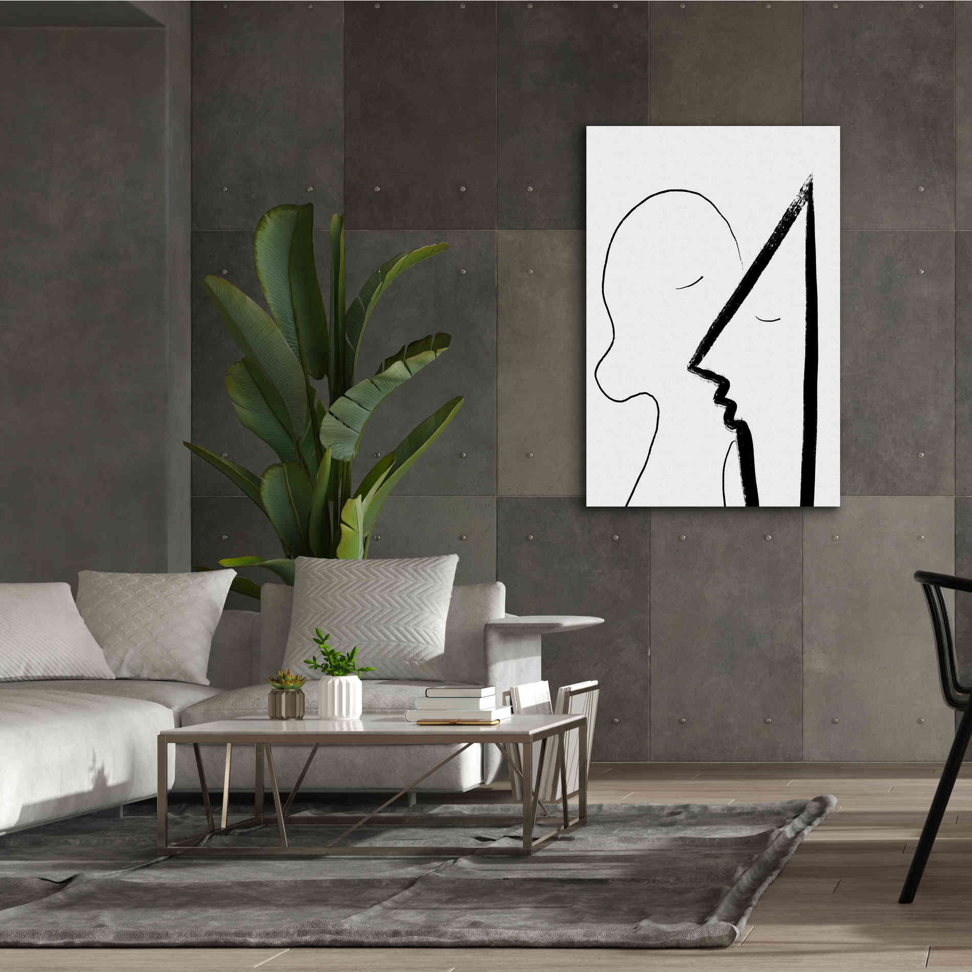 'A Sweet Kiss' by Cesare Bellassai, Canvas Wall Art,40 x 60