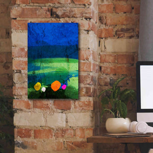 'A Walk in the Meadow' by Cesare Bellassai, Canvas Wall Art,12 x 18