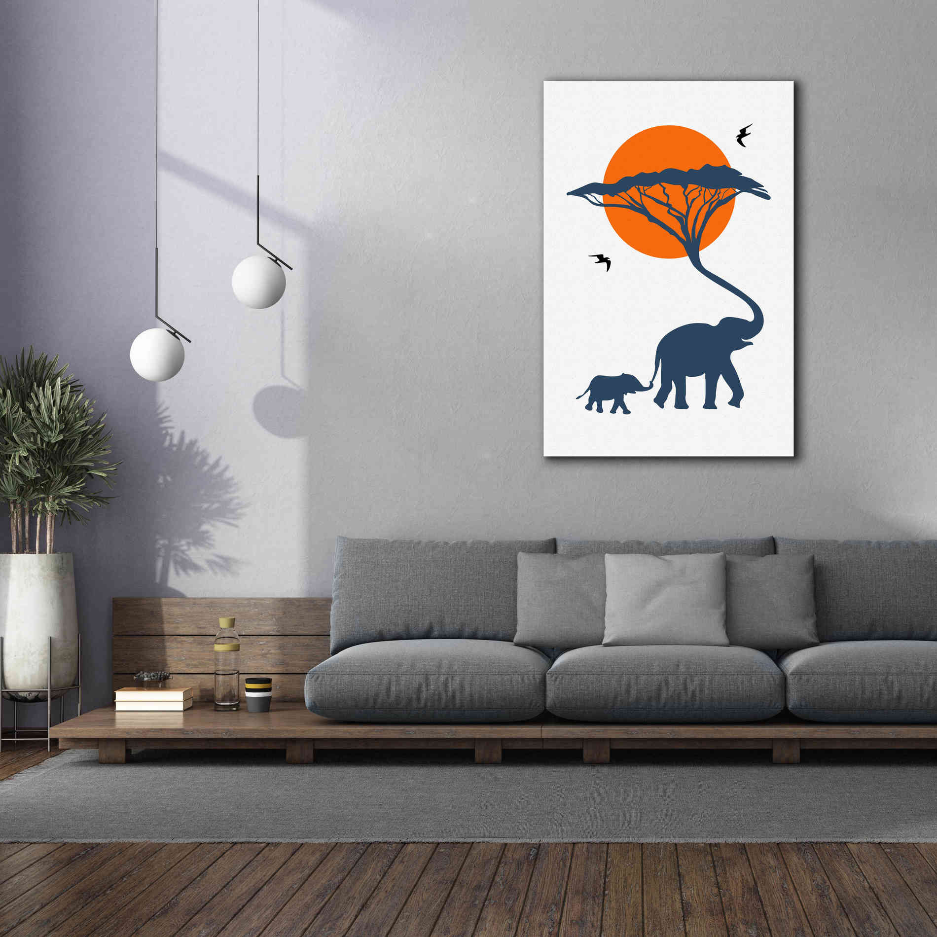 'Africa Family' by Cesare Bellassai, Canvas Wall Art,40 x 60