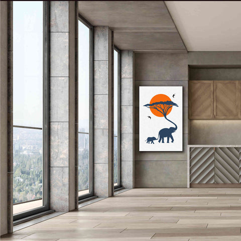 Image of 'Africa Family' by Cesare Bellassai, Canvas Wall Art,40 x 60