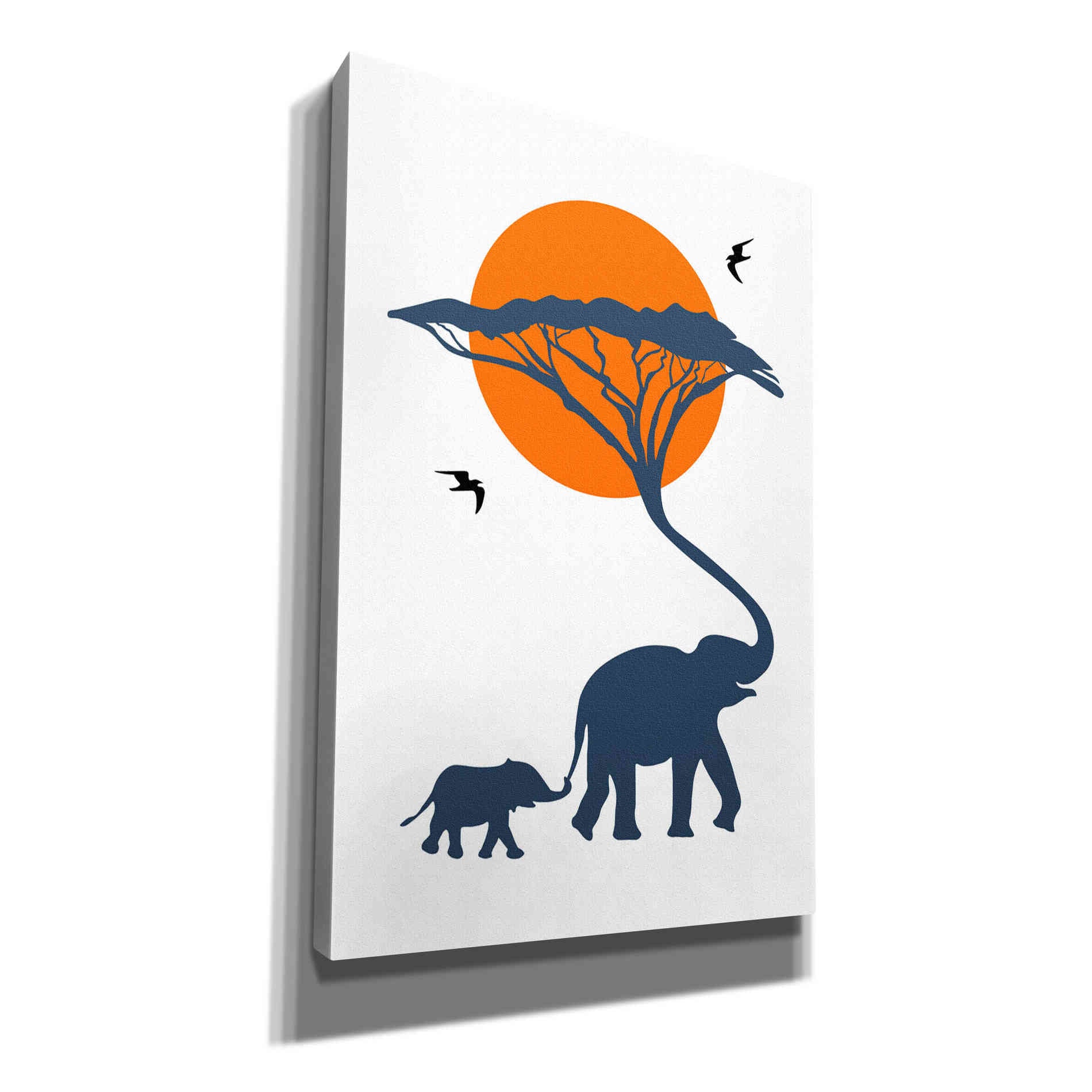 'Africa Family' by Cesare Bellassai, Canvas Wall Art,12x18x1.1x0,18x26x1.1x0,26x40x1.74x0,40x60x1.74x0