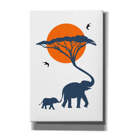 'Africa Family' by Cesare Bellassai, Canvas Wall Art,12x18x1.1x0,18x26x1.1x0,26x40x1.74x0,40x60x1.74x0