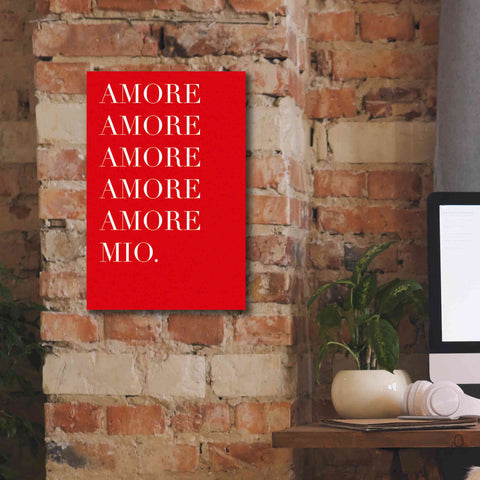 Image of 'Amore Mio Amore Mio' by Cesare Bellassai, Canvas Wall Art,12 x 18