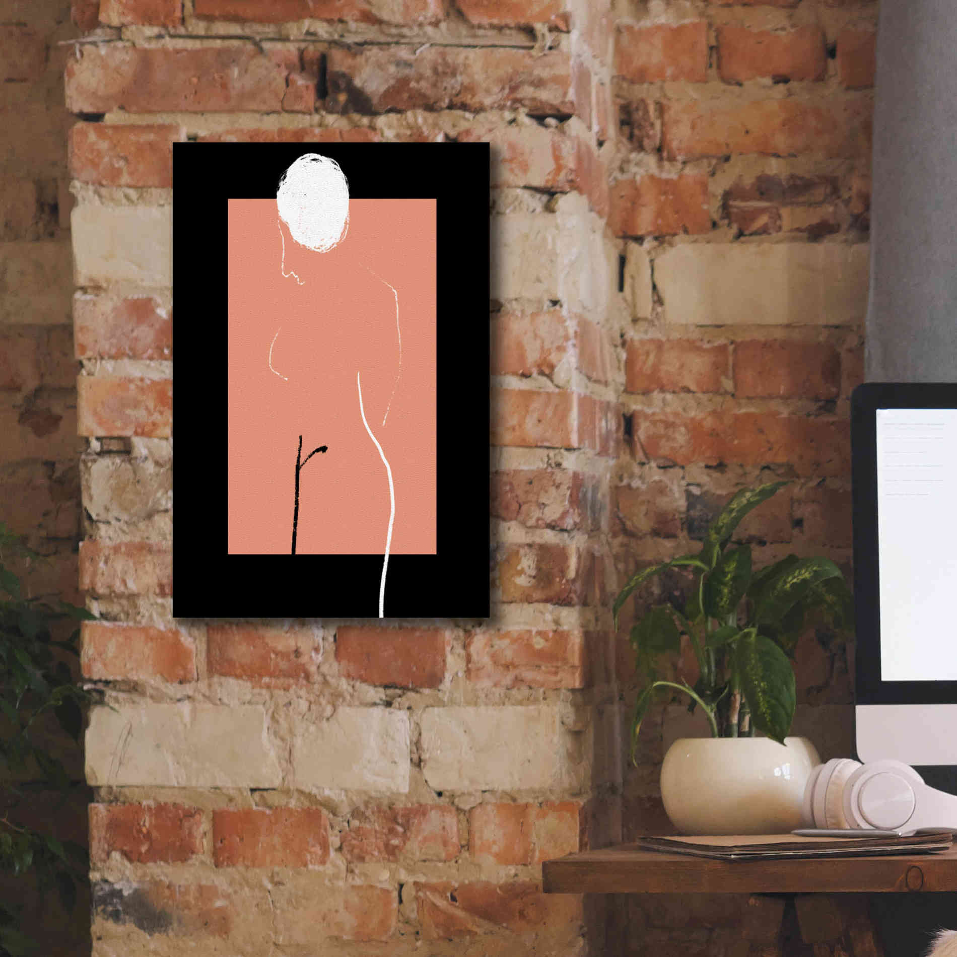 'Artistic Nude' by Cesare Bellassai, Canvas Wall Art,12 x 18