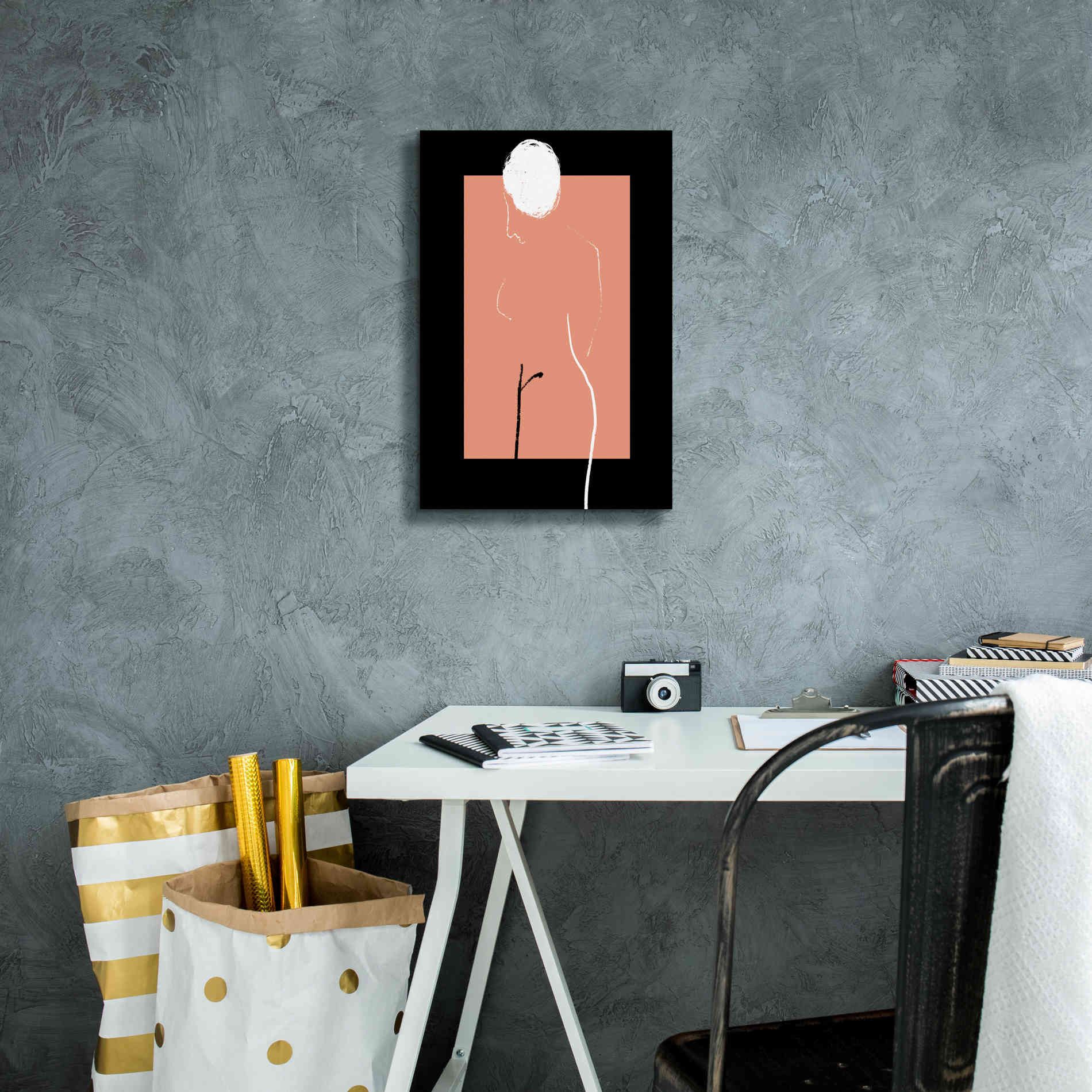 'Artistic Nude' by Cesare Bellassai, Canvas Wall Art,12 x 18