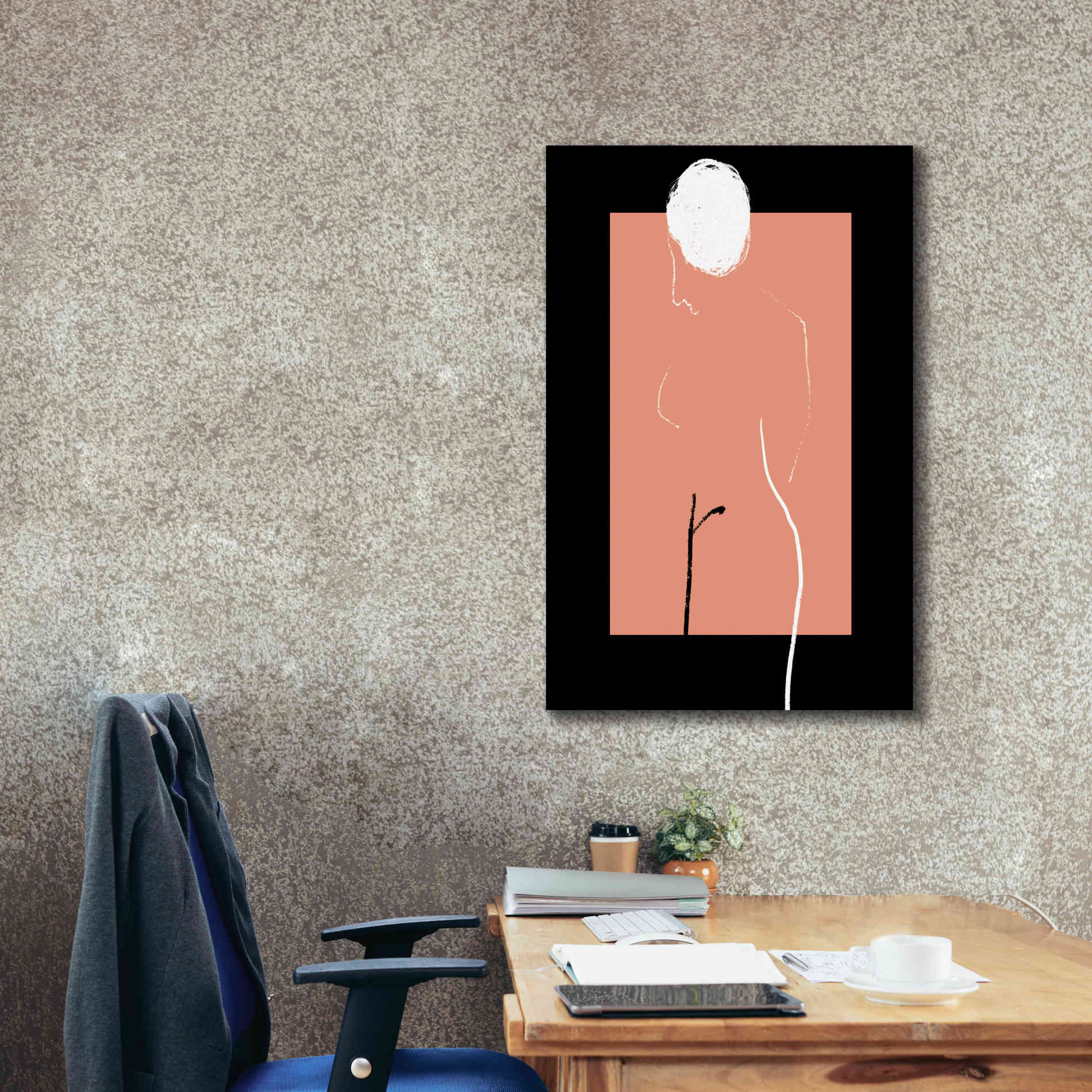 'Artistic Nude' by Cesare Bellassai, Canvas Wall Art,26 x 40