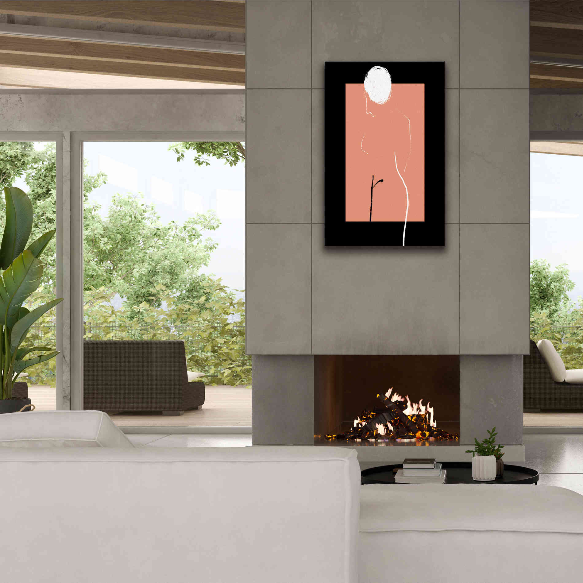 'Artistic Nude' by Cesare Bellassai, Canvas Wall Art,26 x 40