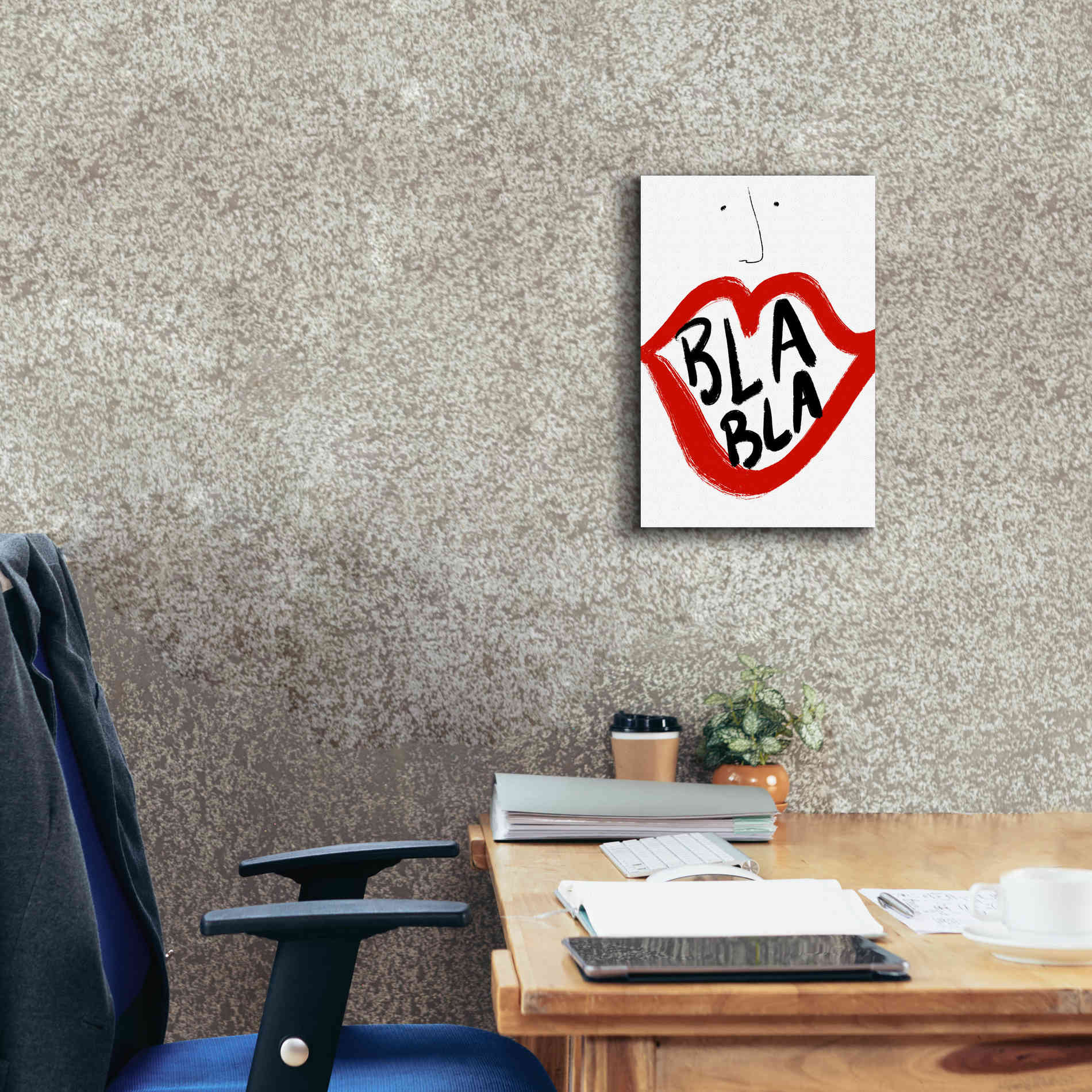 'Bla Bla' by Cesare Bellassai, Canvas Wall Art,12 x 18