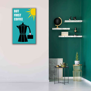 'But First Coffee' by Cesare Bellassai, Canvas Wall Art,26 x 40