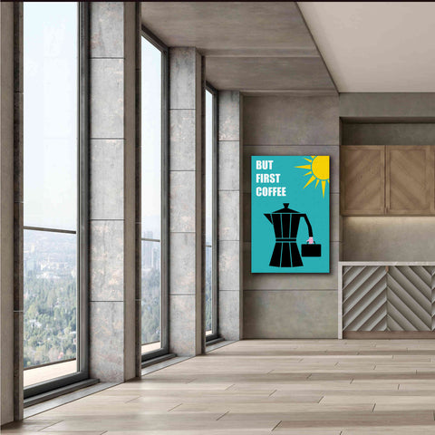 Image of 'But First Coffee' by Cesare Bellassai, Canvas Wall Art,40 x 60