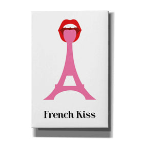 'French Kiss' by Cesare Bellassai, Canvas Wall Art,12x18x1.1x0,18x26x1.1x0,26x40x1.74x0,40x60x1.74x0