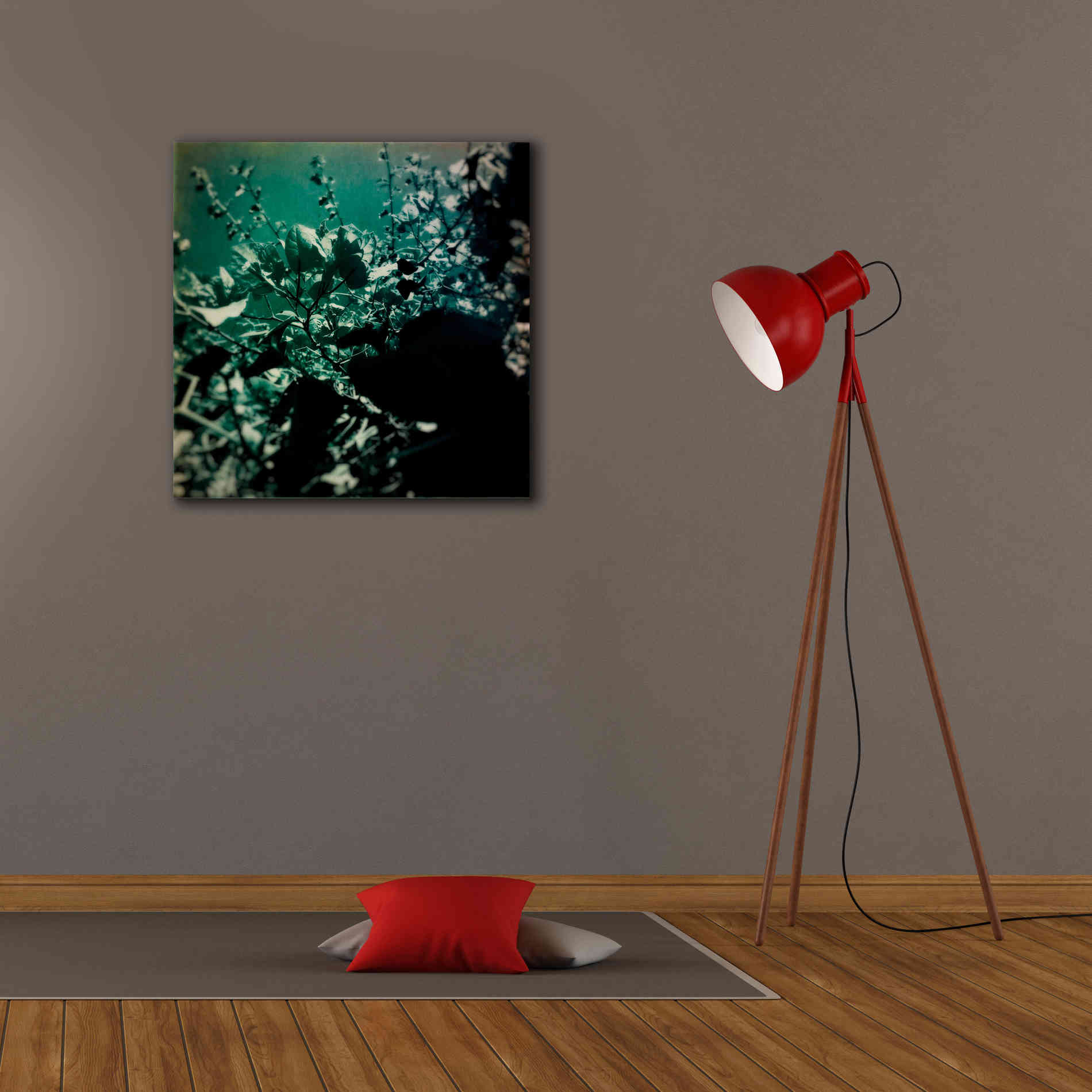 'Green Poem' by Cesare Bellassai, Canvas Wall Art,26 x 26