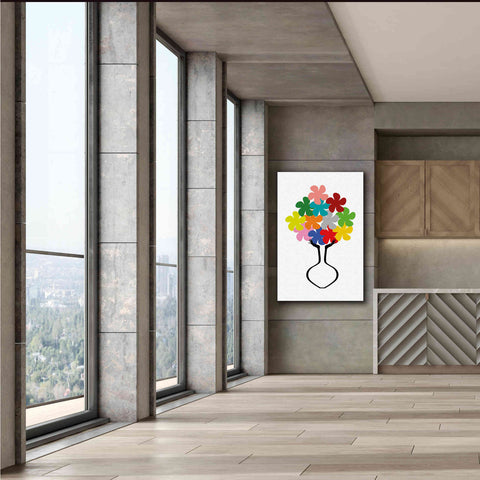 Image of 'Holding Some Flowers' by Cesare Bellassai, Canvas Wall Art,40 x 60