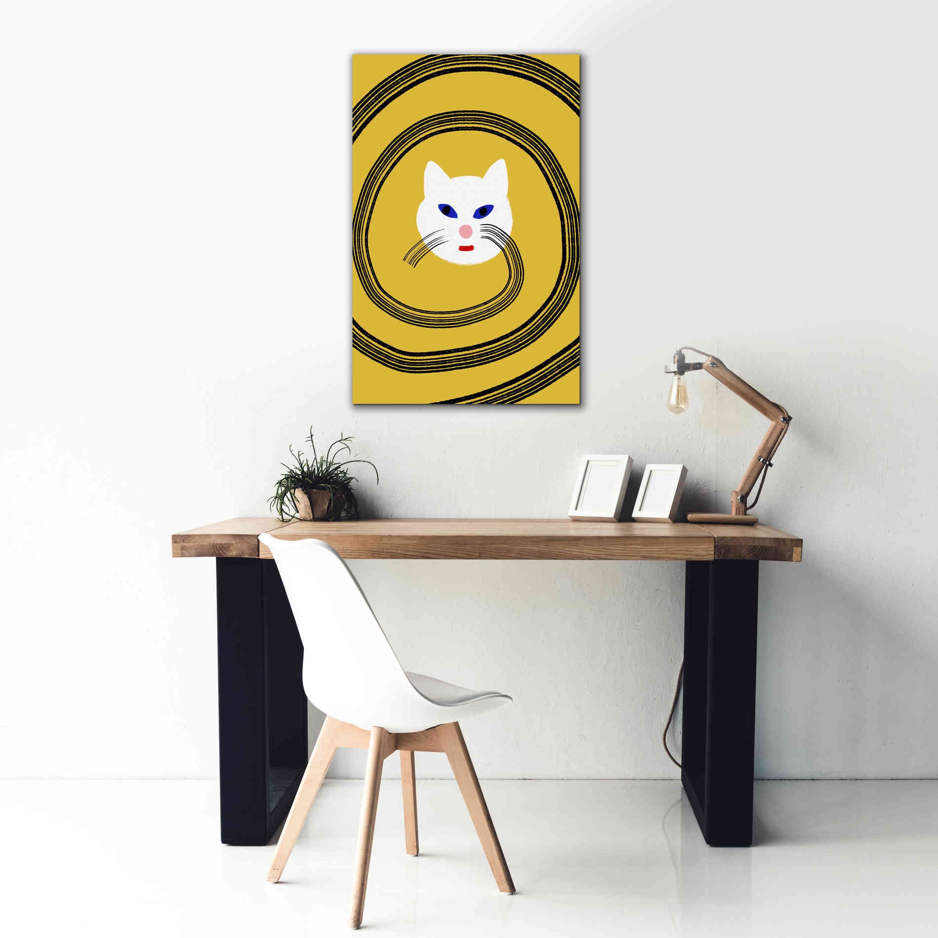 'Meow' by Cesare Bellassai, Canvas Wall Art,26 x 40